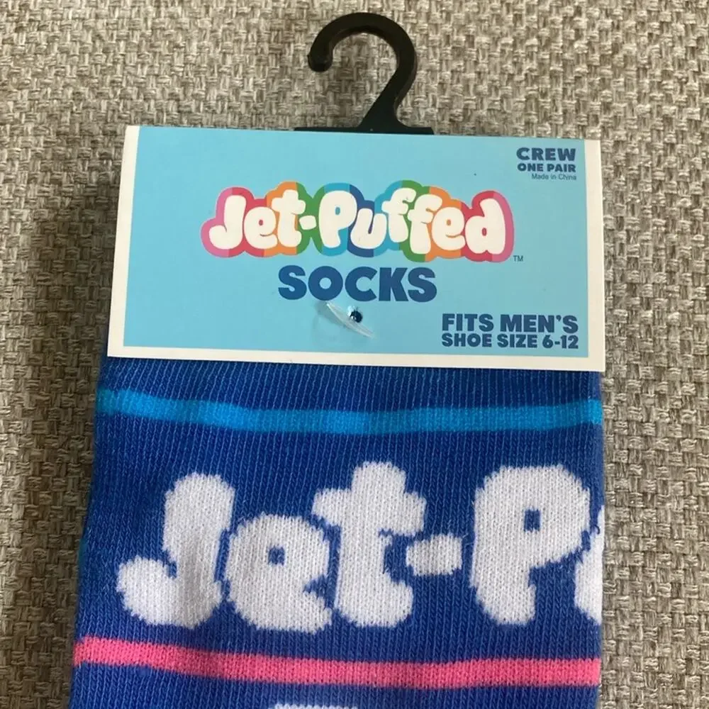 Jet Puff Marshmallow Novelty Crew Socks